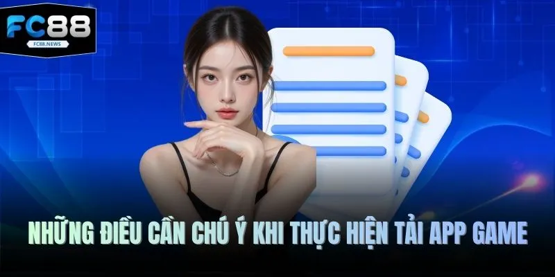 Tải App FC88 4 Những điều cần chú ý khi thực hiện tải app game